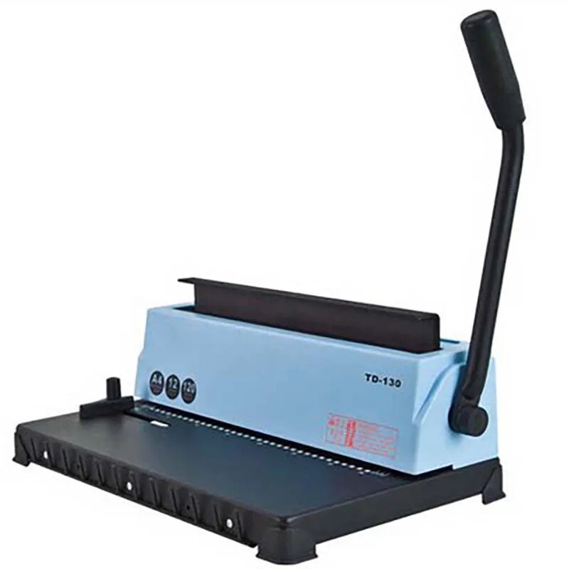 A4 Paper Binder Puncher Machine Binding Machine TD-130 Binding Punching Machine