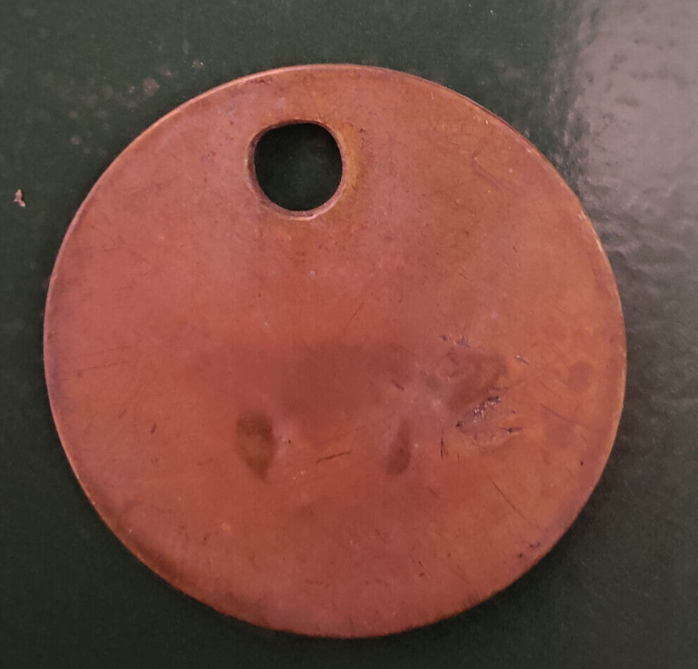 GRIMETHORPE Colliery Pit Check Tally - marked GRIMETHORPE COLLIERY 618