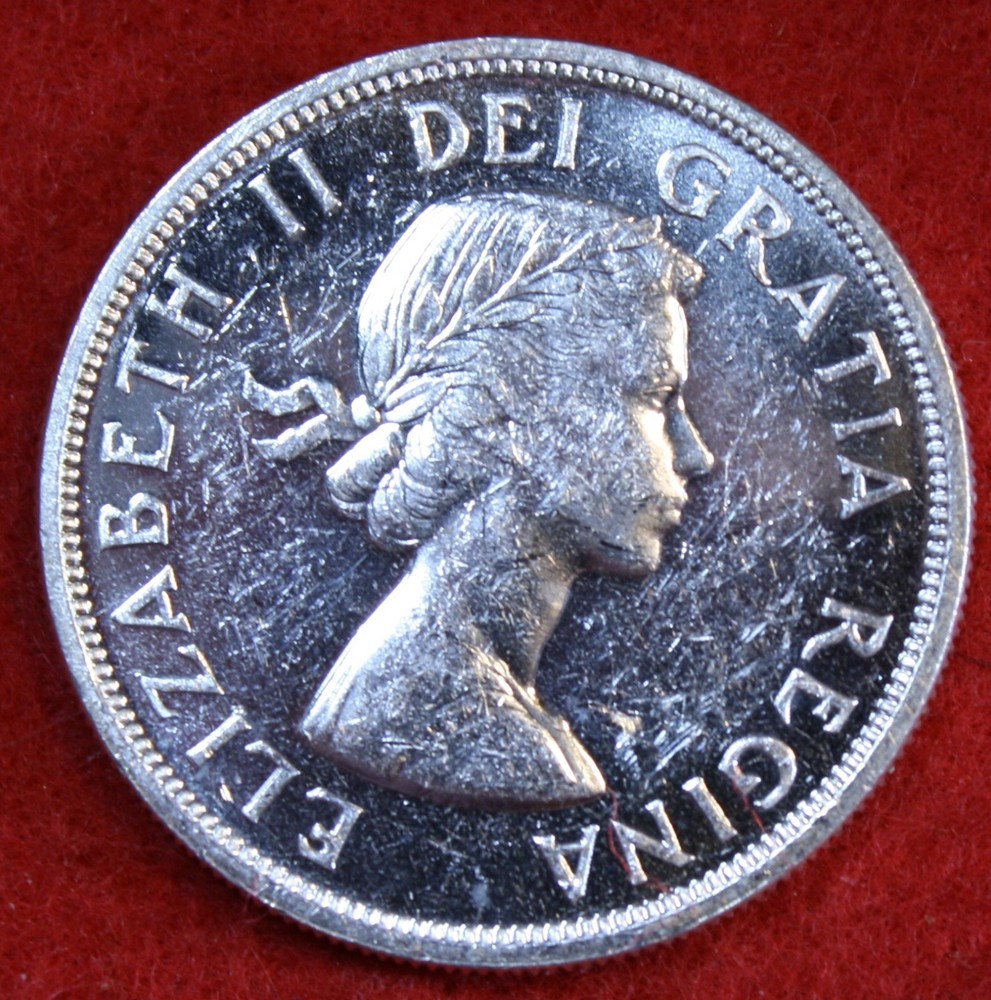 1963 Canada Dollar 80% Silver Coin CAD53