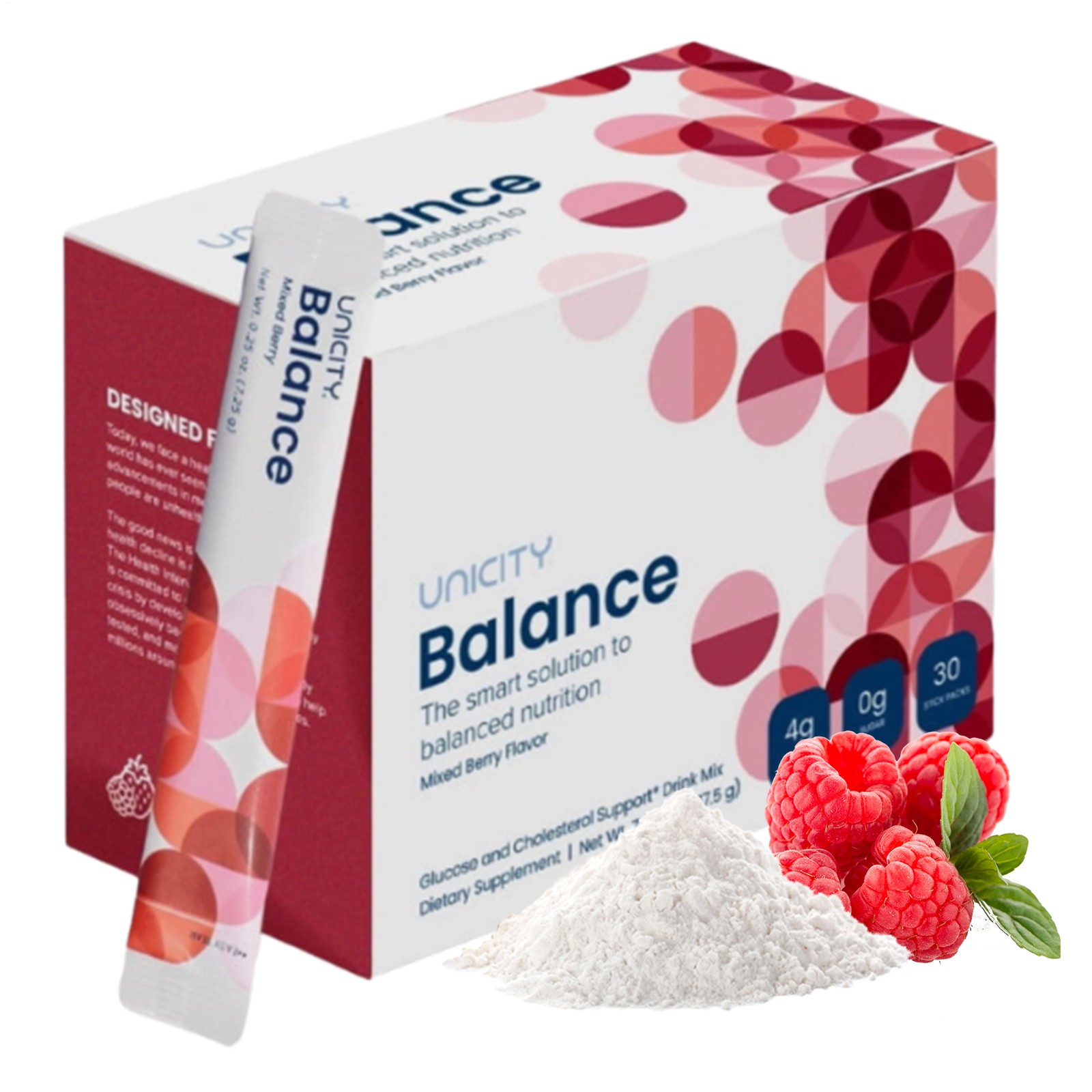 Unicity Balance NATURAL Mixed Berry, 30 Stick Packs