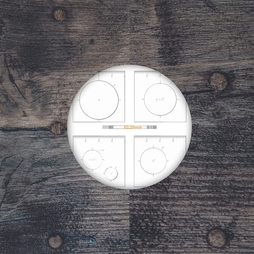 4 PCS 4 Circle Inlay Router Jig Template, Woodworking, Decorative Tools, Guide