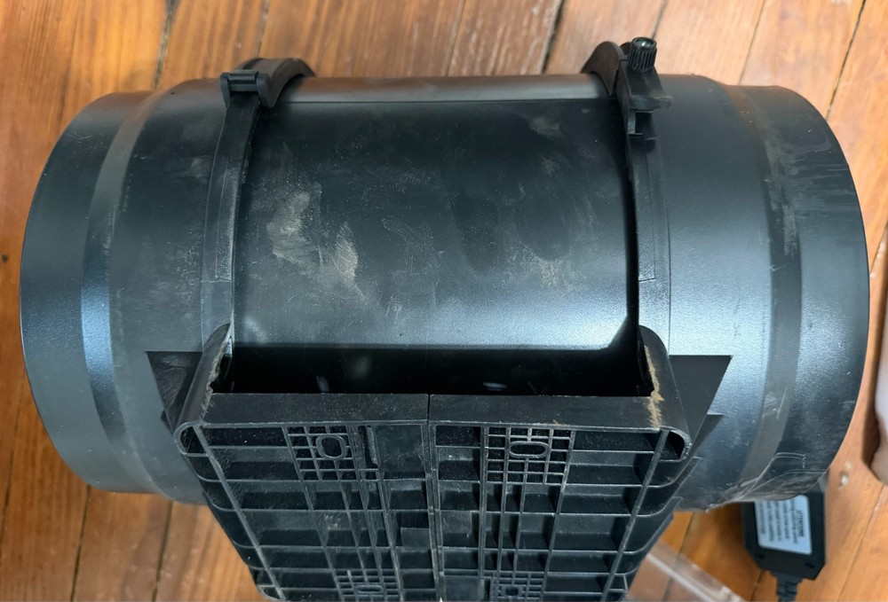 Inline Duct Fan 8" 750CFM with Variable Speed Controller Quiet AC-motor Vent Fan