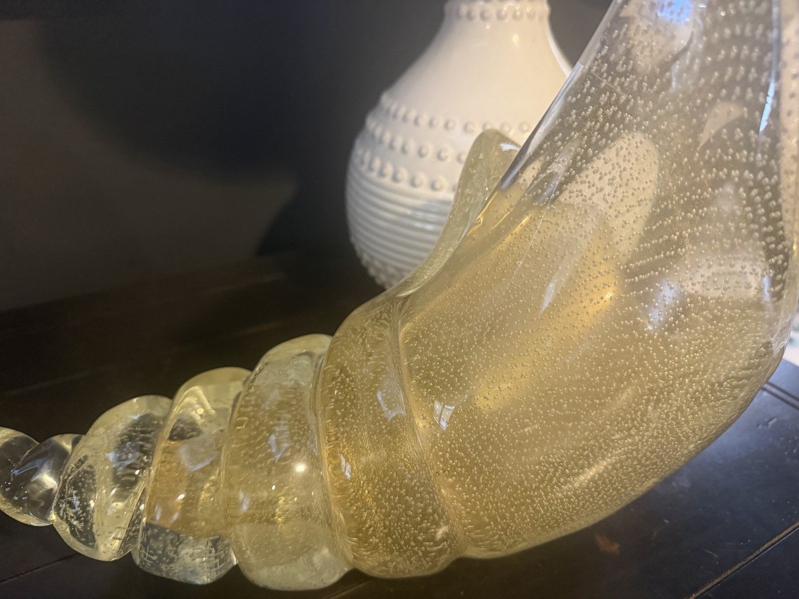 Vintage Murano Conch Shell