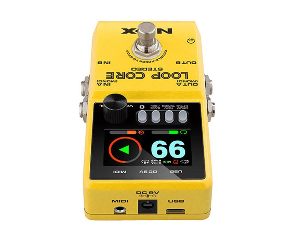 NUX Loop Core Stereo Looper Pedal w/ MIDI and Drum Patterns