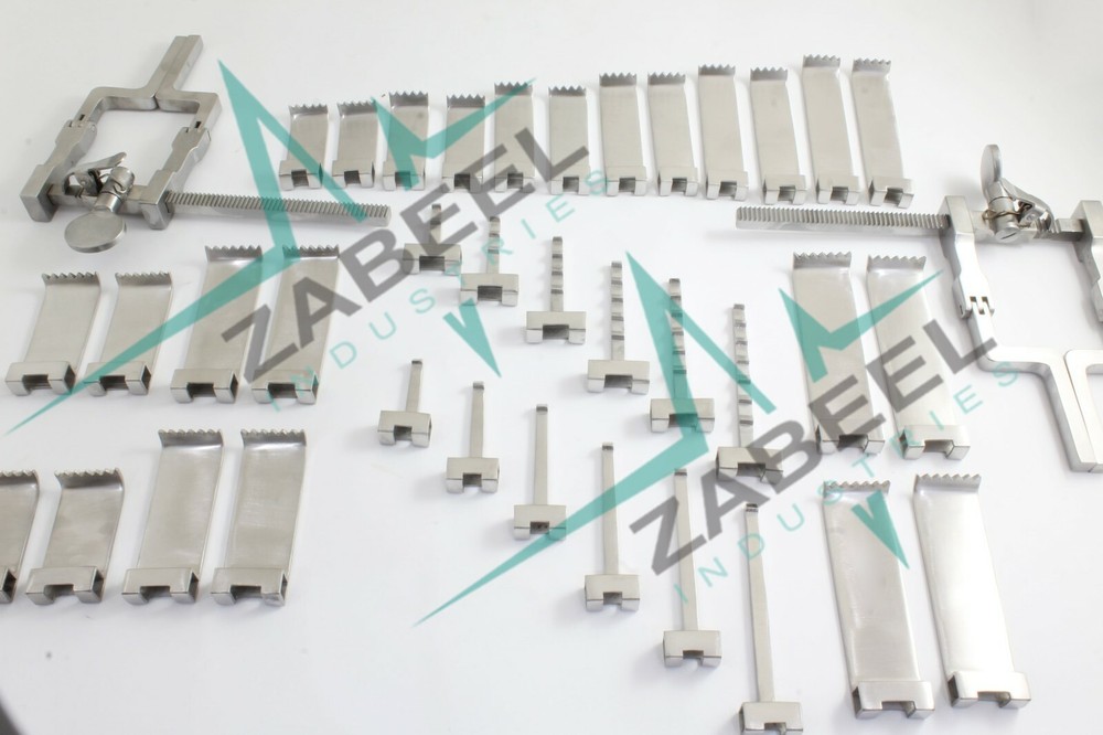 McCulloch Micro Discectomy Lumbar Retractor 38 PCs Silver Set