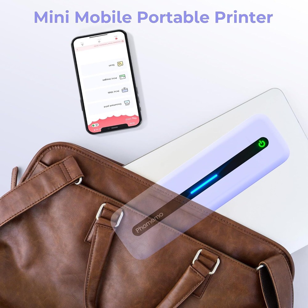 Phomemo M832 Portable Printer [Upgrade] Portable Printer Wireless for Travel LOT