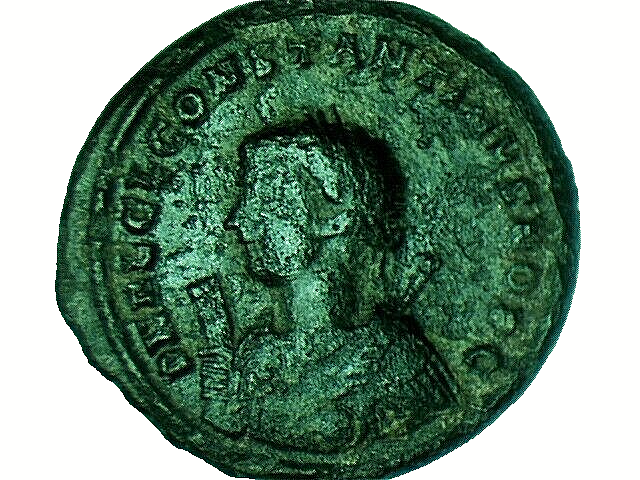 CONSTANTINE I 307-336AD. Jupiter Captive Victory #59