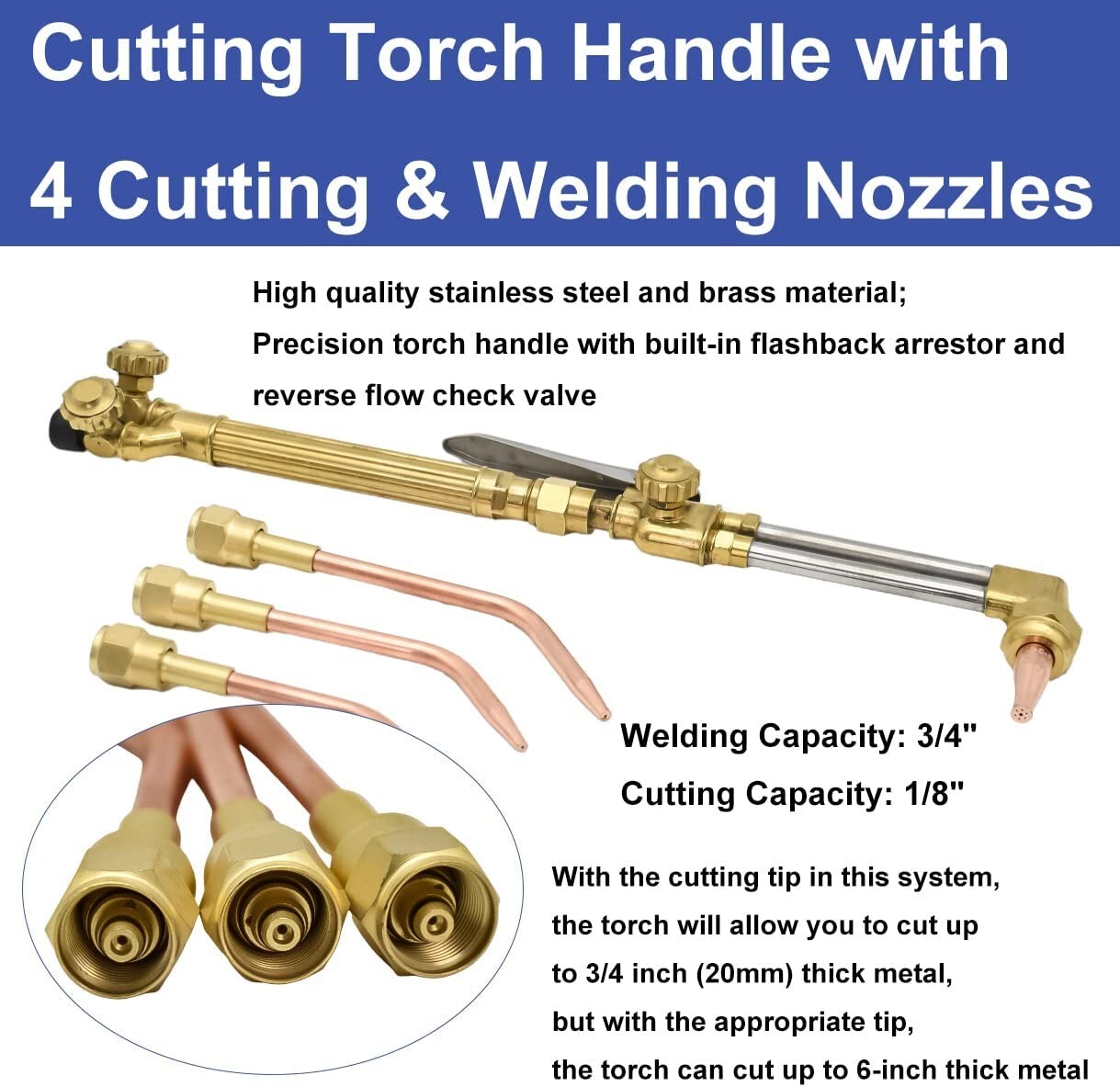 Gas Welding Cutting Torch Kit Oxy Acetylene Oxygen Brazing Set Victor Type