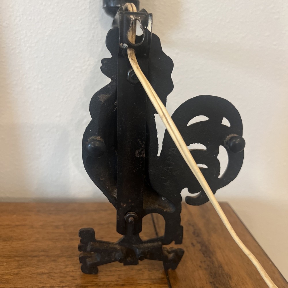 Iron Rooster Wall Sconce