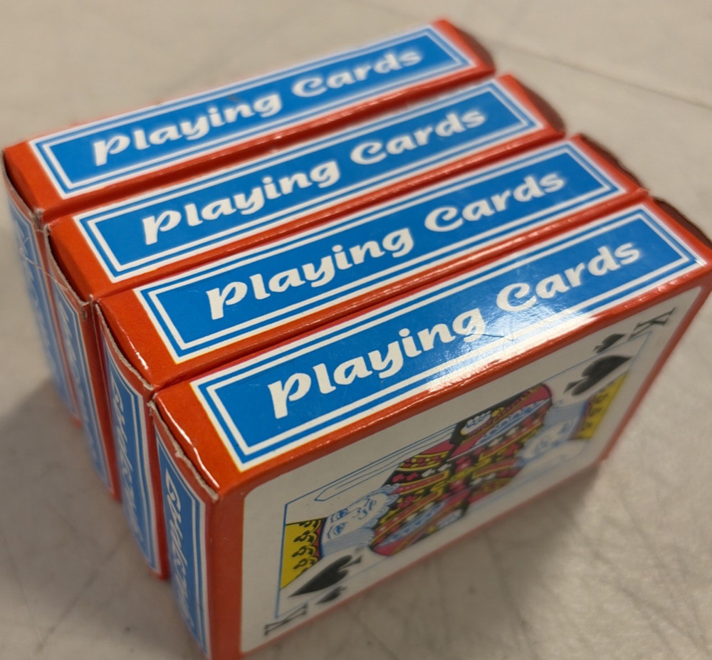 4 Decks Playing Cards New