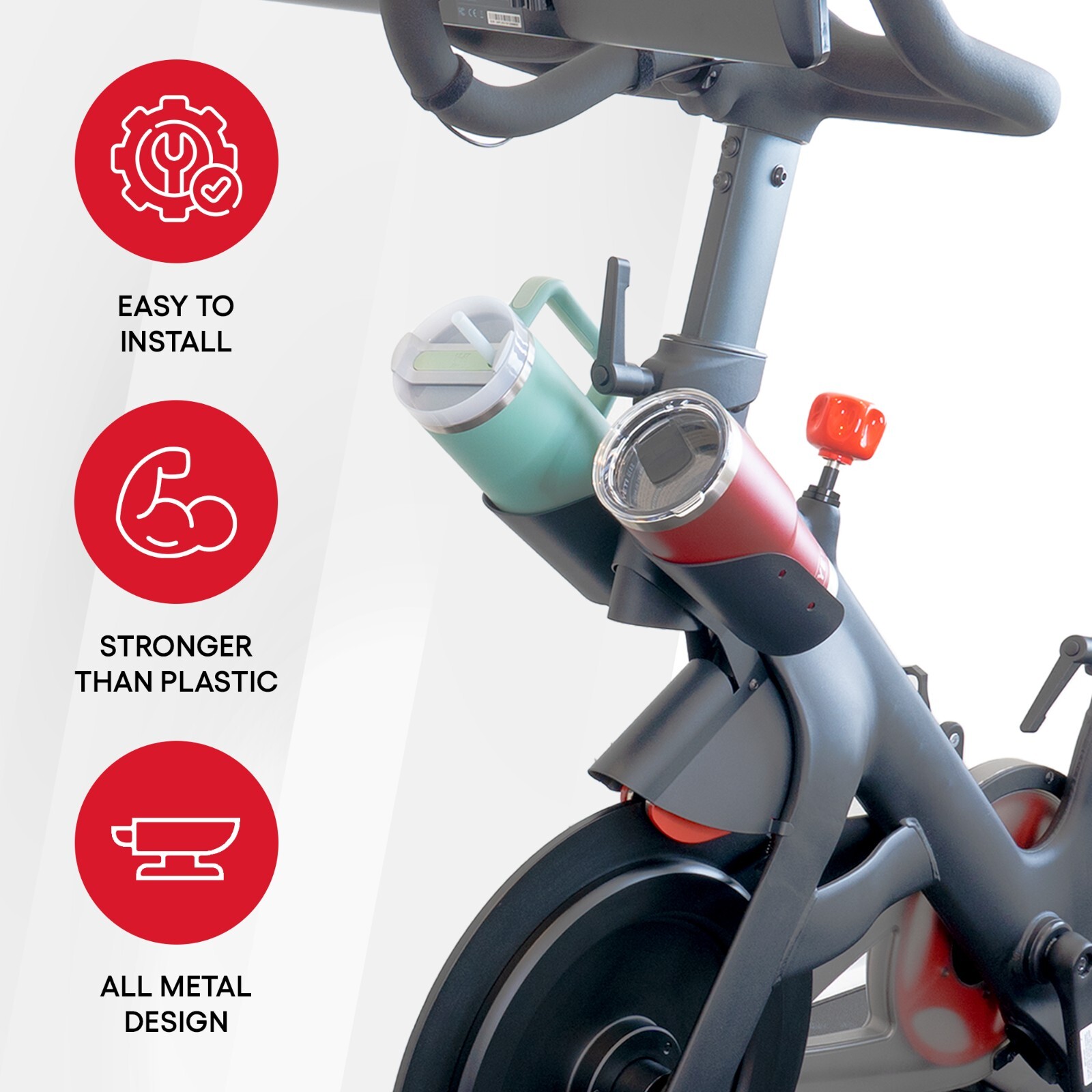 XL Replacement Bottle Holders for Original Peloton Bike with Mounting Bracket