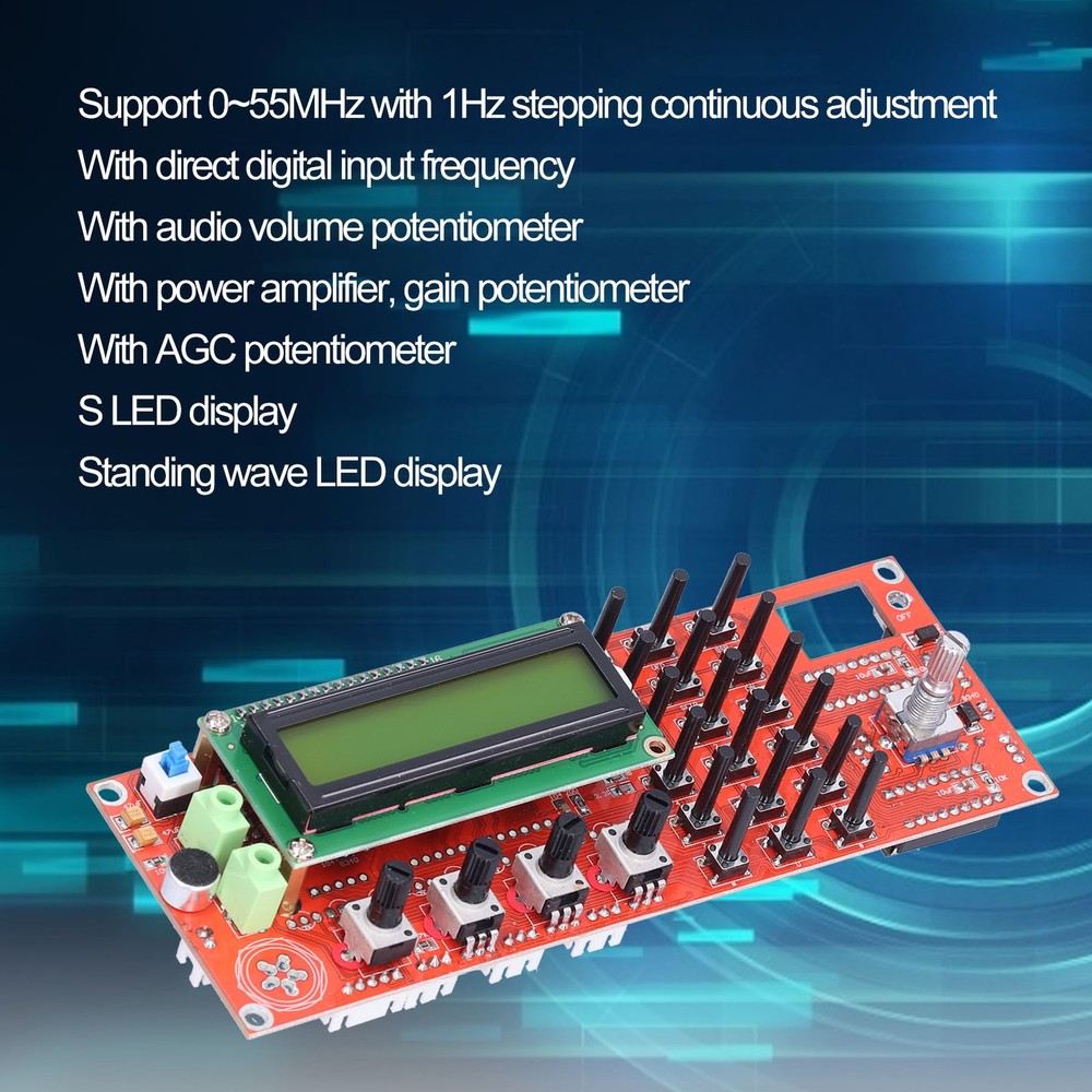 Shortwave DDS Generator Module PCB Radio Frequency Band Components AD985 0‑55MHz