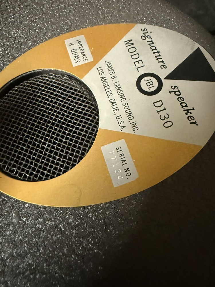 2 JBL D130 15” For Altec Or Jensen