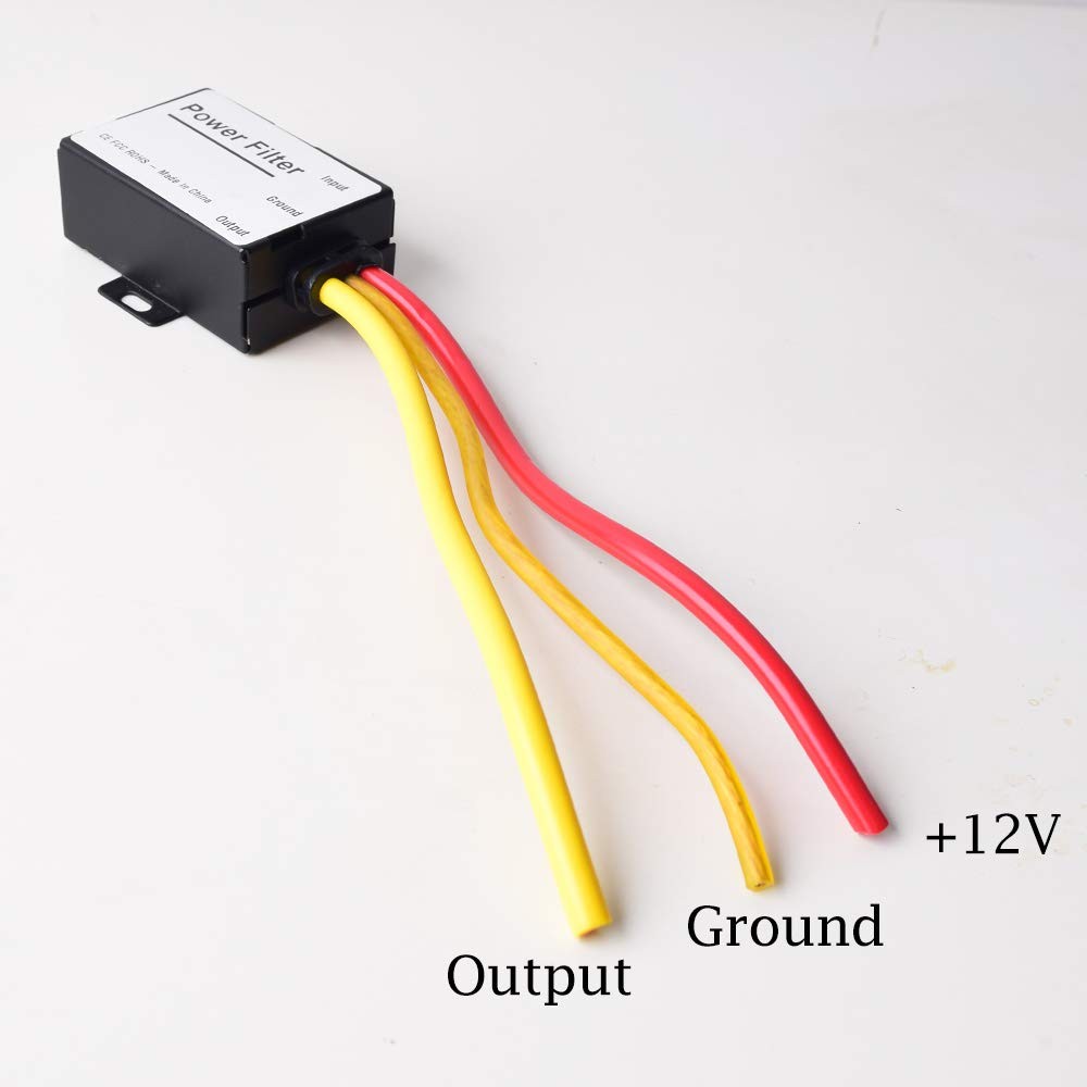 Car Power Filter EMI Noise Ground Loop Isolator Suppressor for Auto Stereo Audio