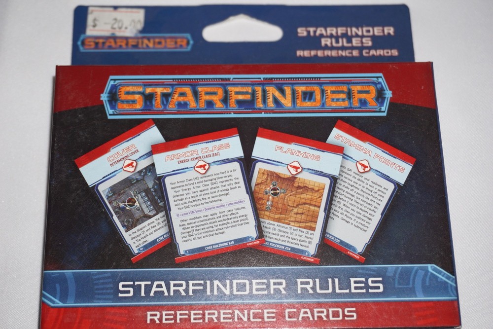 Starfinder Rules Reference Cards NEW Sealed