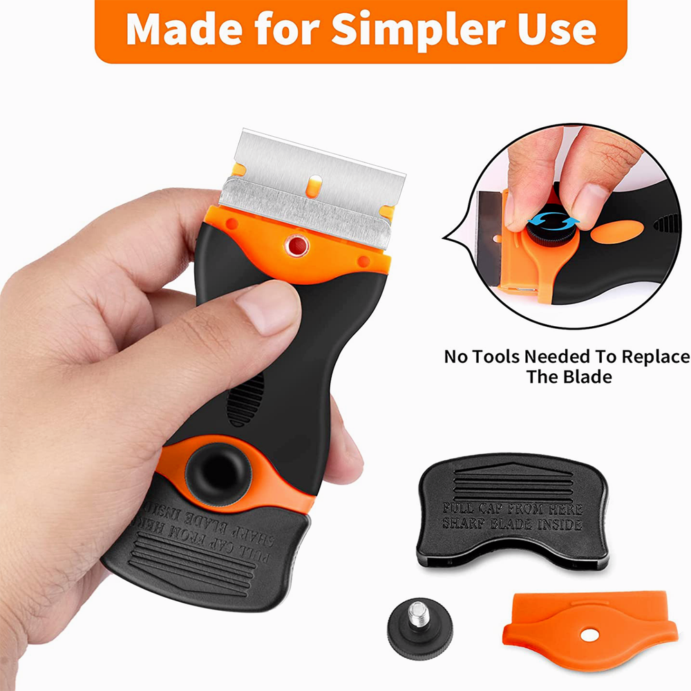 Razor Blade Scraper Tool Set Double Edge Scraper Tool Labels Stickers Glass US
