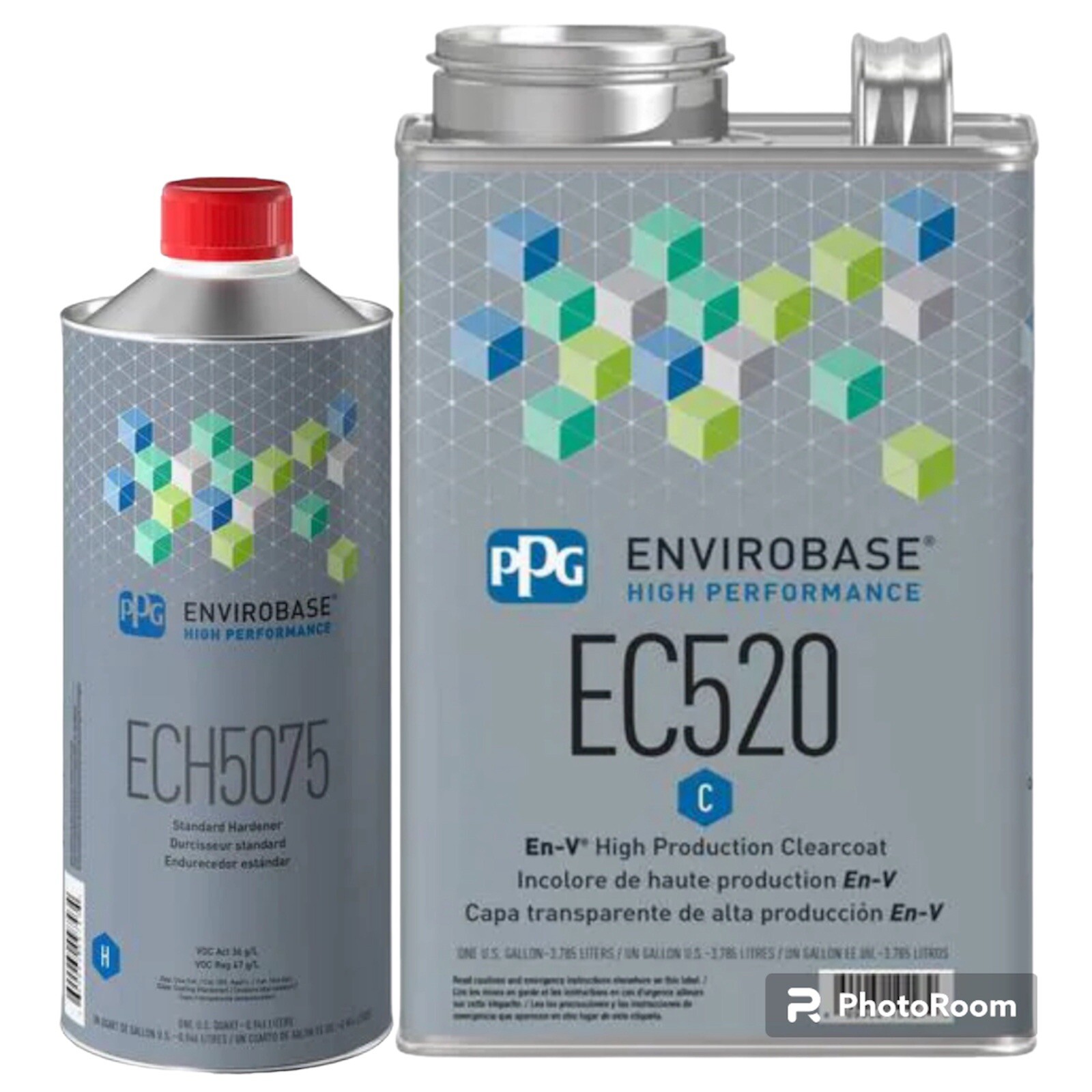 Ec520 Ppg Envirobase 1 Gallon, Ech5075 1 Quart Standard Hardener. FREE SHIPPING!