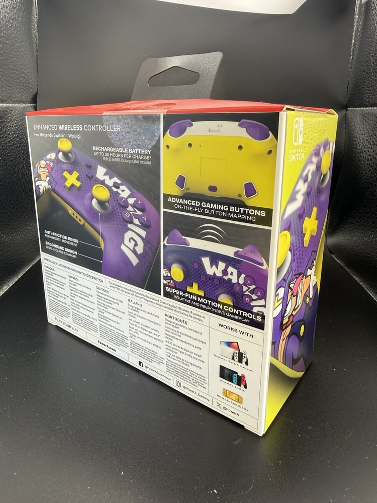 PowerA Enhanced Wireless Controller for Nintendo Switch Super Mario: Waluigi