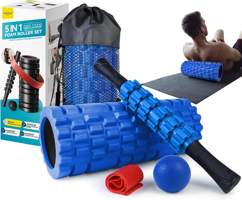 1 Fo Roller Set for Deep Tissue Muscle Massa, High Density