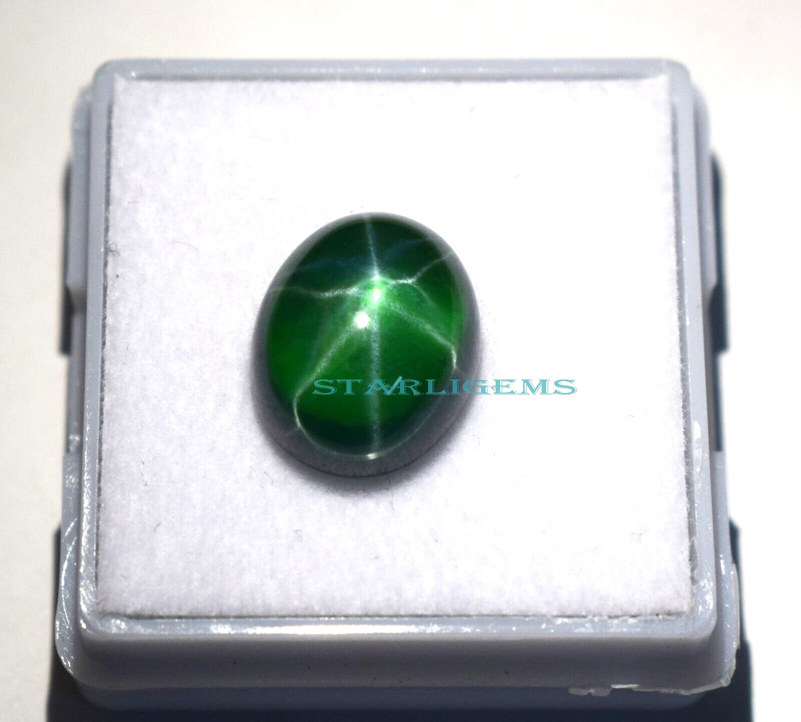 Certified New Natural Green Star Sapphire 10 CT Cabochon Cut Loose Gemstone