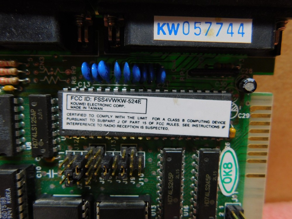 KOUWELL KW-524FD 8 Bit ISA Serial / Parallel Adapter