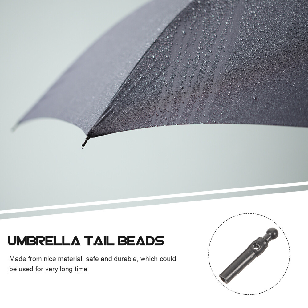 10PCS Foldable Umbrella Tail Beads Metal Umbrella Bone Covers Replacement