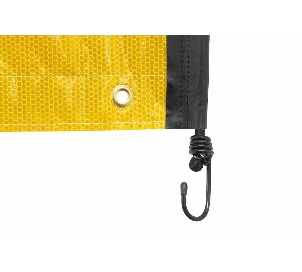 2 PK 18"x84" Reflective Oversize Load Sign Banner for Trucks, Trailer w/Bungee