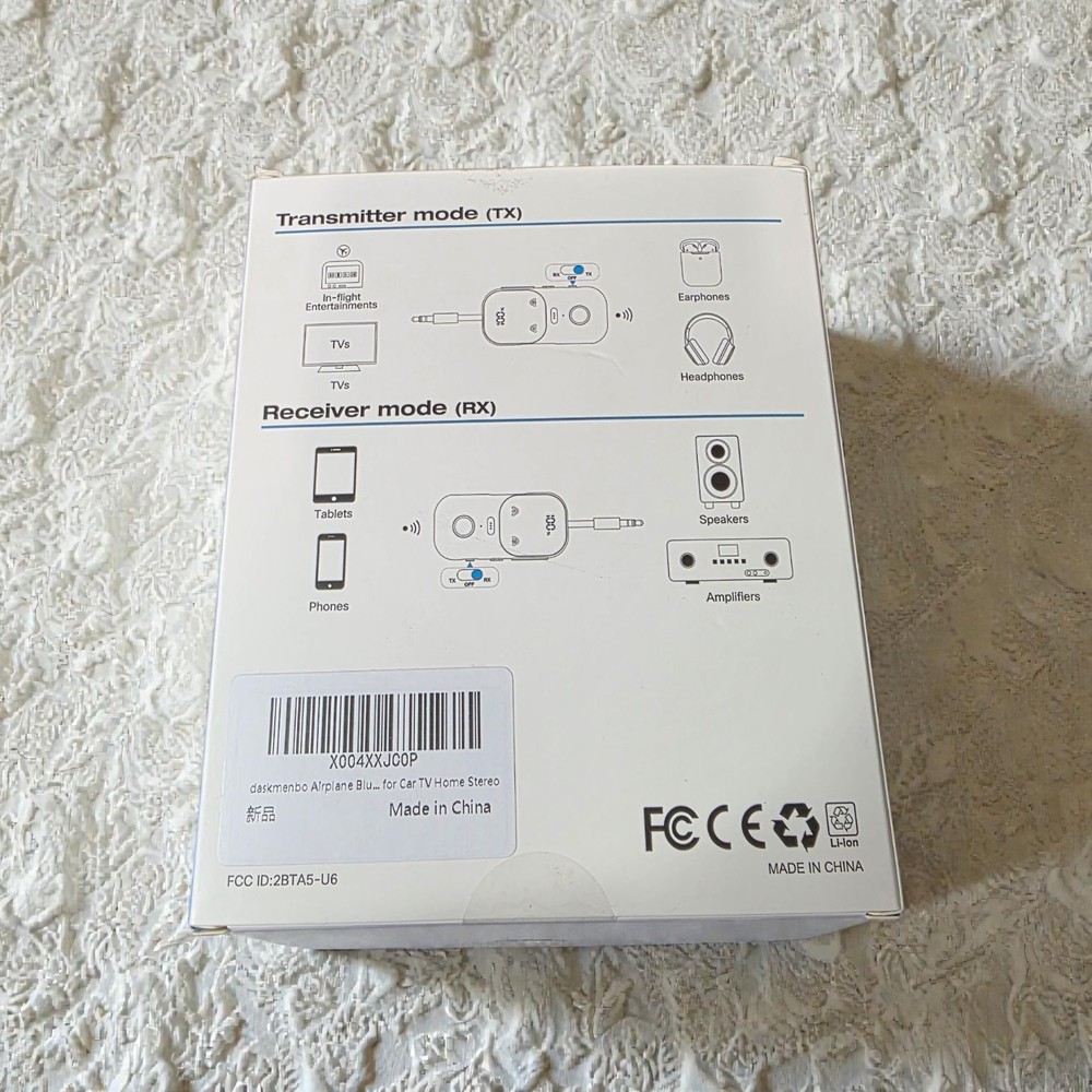 U6 2-in-1 Bluetooth 5.4 Audio Receiver & Transmitter aptX – New