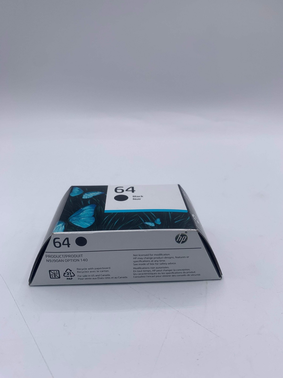 Original Genuine HP 64 Black Printer Ink Cartridge - New In Box OEM