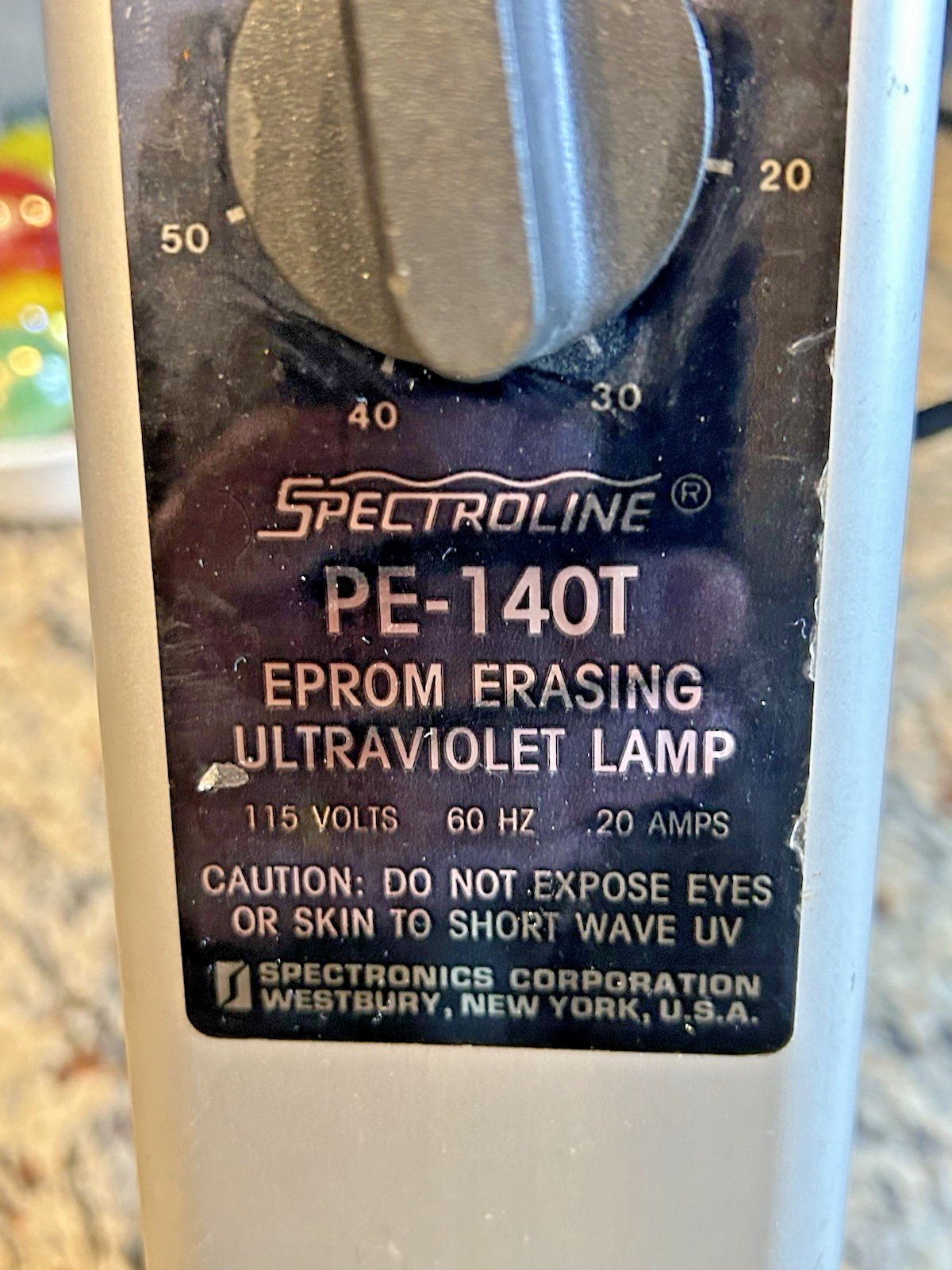 Spectroline Eprom Erasing Ultraviolet Lamp PE-140T Tested Works