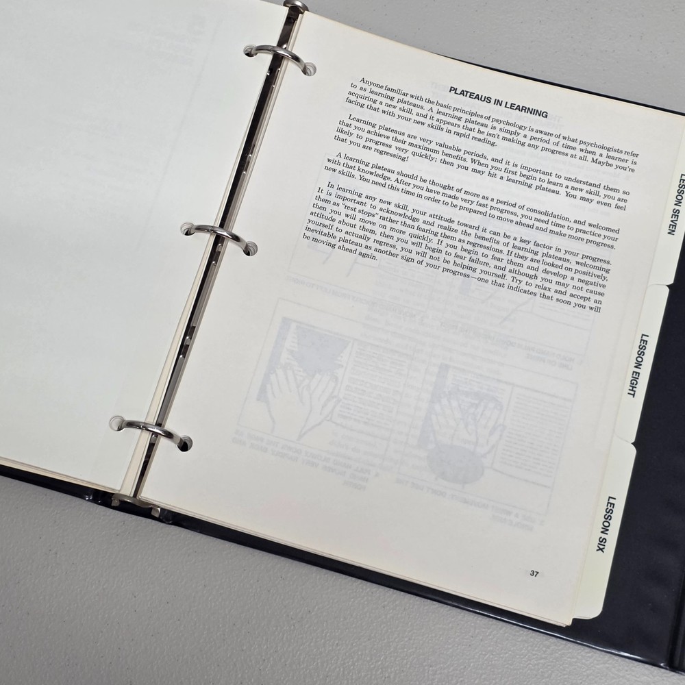 Evelyn Wood Reading Dynamics Speed Reading Course 6 Cassette Tapes Workbook