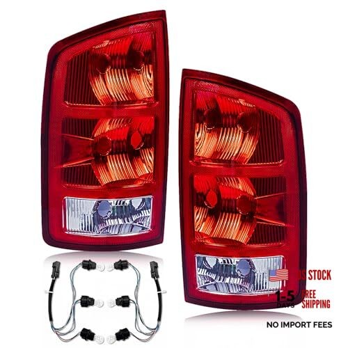 Tail Light Assembly Compatible with Dodge RAM 2002-2006 1500 | 2002-2006 RAM