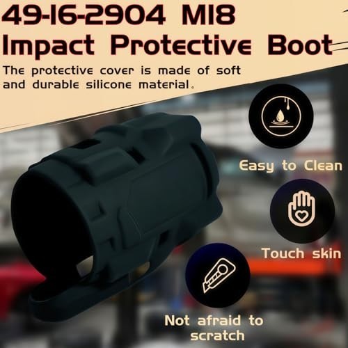 Protective Boot for 1/2" Hammer Drill/Driver - Shock-Resistant, Anti-Scratch, Oi