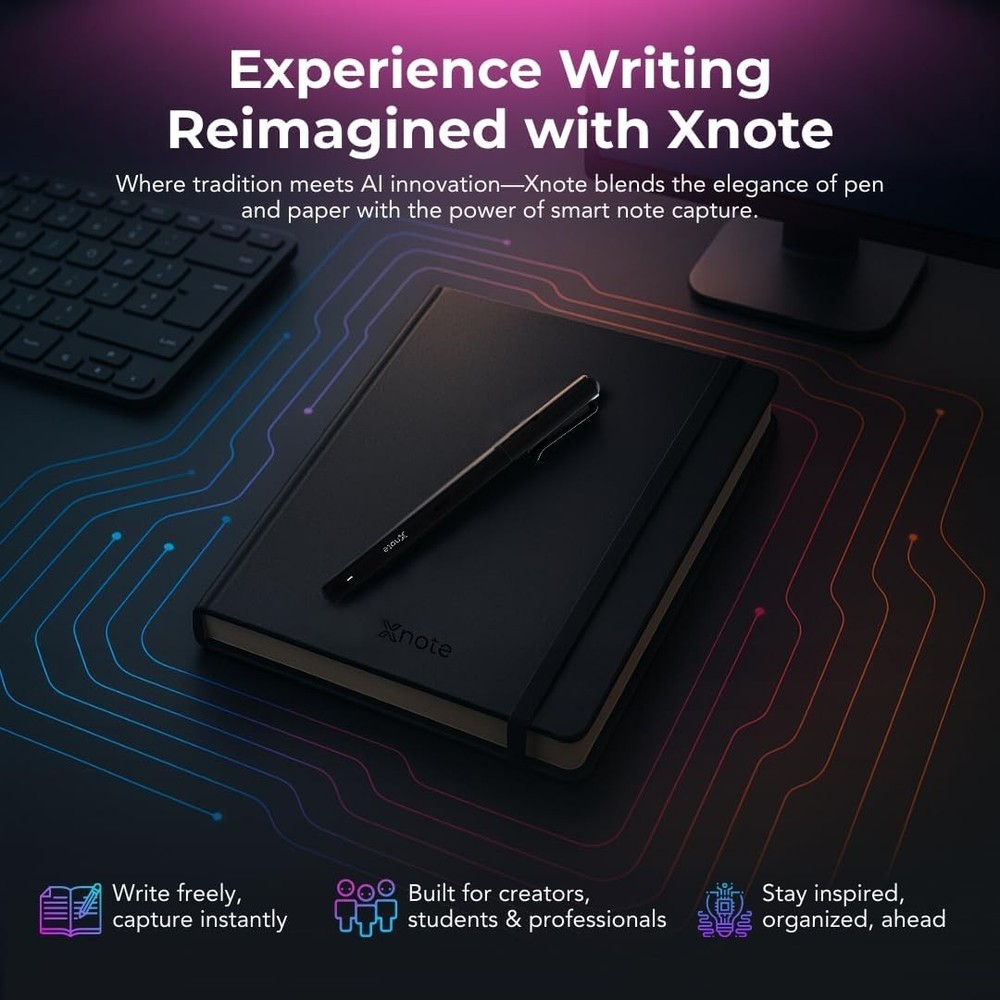 XNote Smart Pen Notebook AI Digital Writing Bluetooth Sync 5 Refills Set NWP-F55
