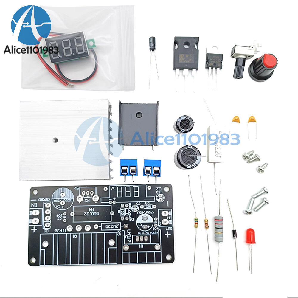AC-DC LM317 Power Supply Regulator Module Adjustable Voltage with Volt Display