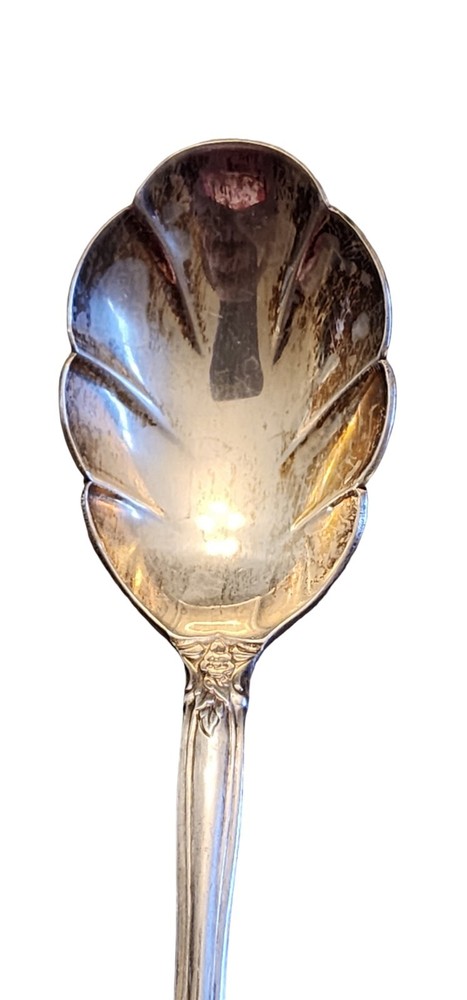 International Deep Silver Orleans Sugar Spoon 5 1/2"