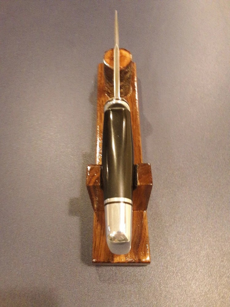 Black Walnut knife Display Stands (2 Stands)