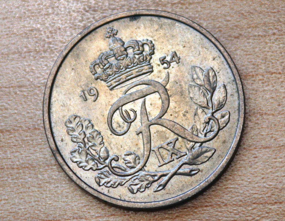 1954 Denmark 25 Ore