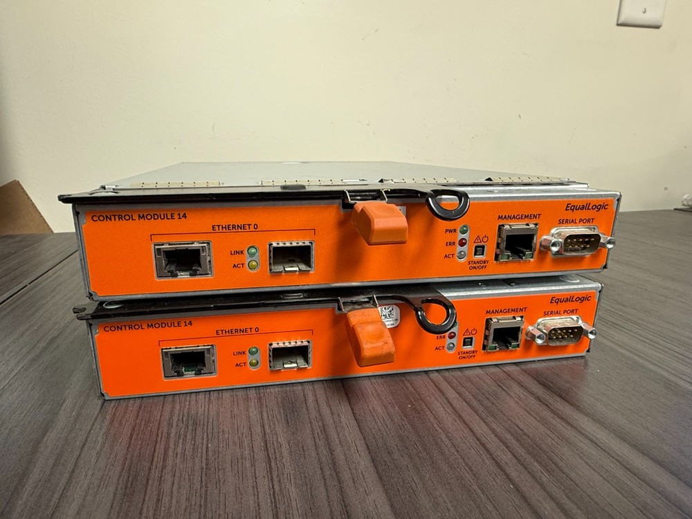 LOT OF 2 Dell EqualLogic E09M002 Control Module 14 Controller E09M-Used