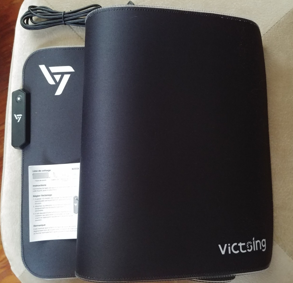 Black Victsing Wired USB Computer Gaming Mouse Pad USB Cable 5 ft Cord VIP Card