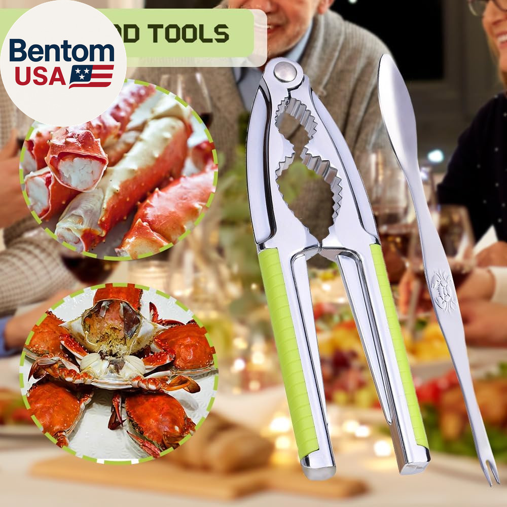 Nut Cracker, Nutcracker, Seafood Tools, Walnut Cracker for All Nuts, Heavy Duty
