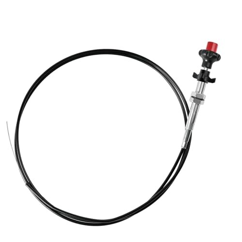55204 Control Cables,Adjustable Throttle Cables with 2 in. Black Knob, 10 Ft.