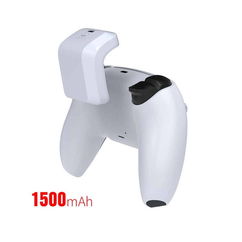 For PS5 Wireless Controller Handle External Rechargeable Battery Pack with Cable