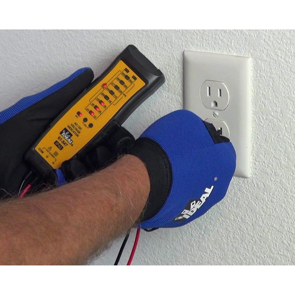 IDEAL Electrical 61-547 8 Range AC/DC Voltage Indicator w/PolarityIndicator,