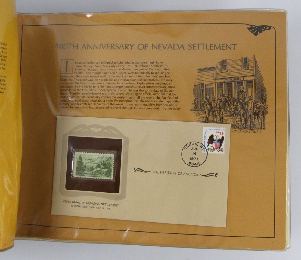 The Heritage of America Stamp Collection 17 Stamps & Envelopes