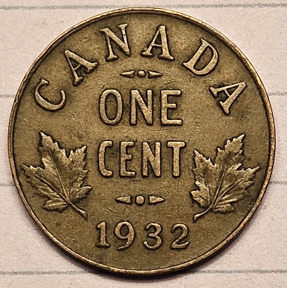 1932 CANADA ONE CENT - Canadian Penny