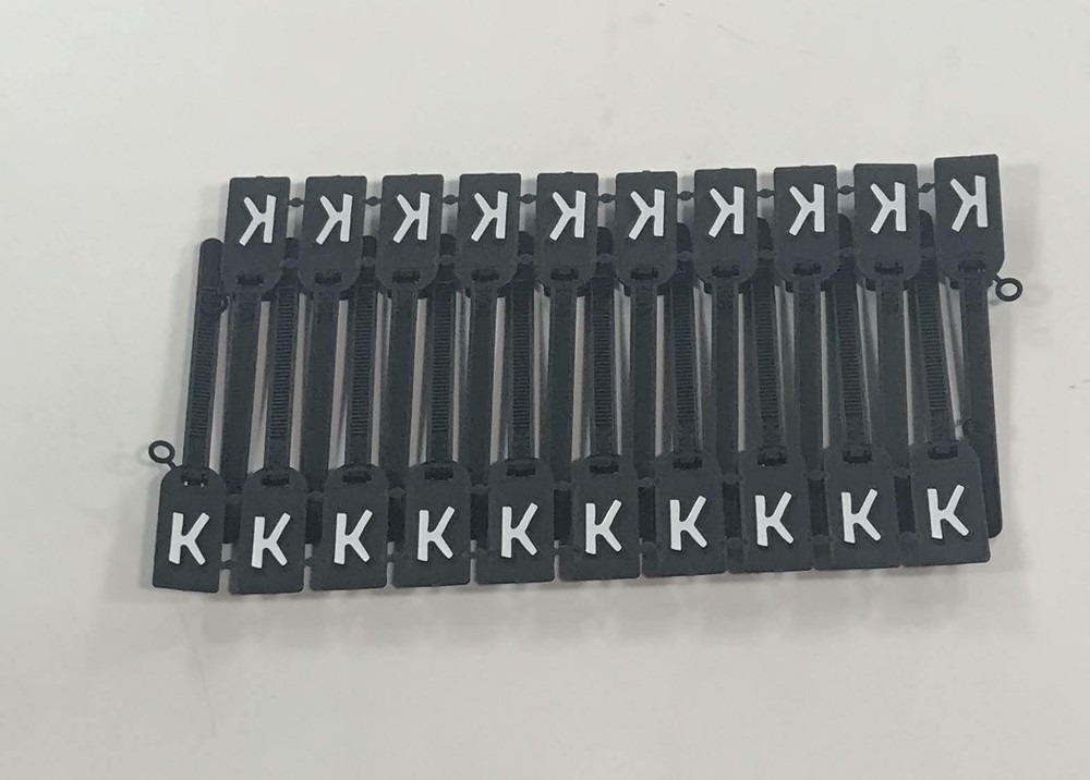 980N-K, Security Tag Black, (Pack of 20)