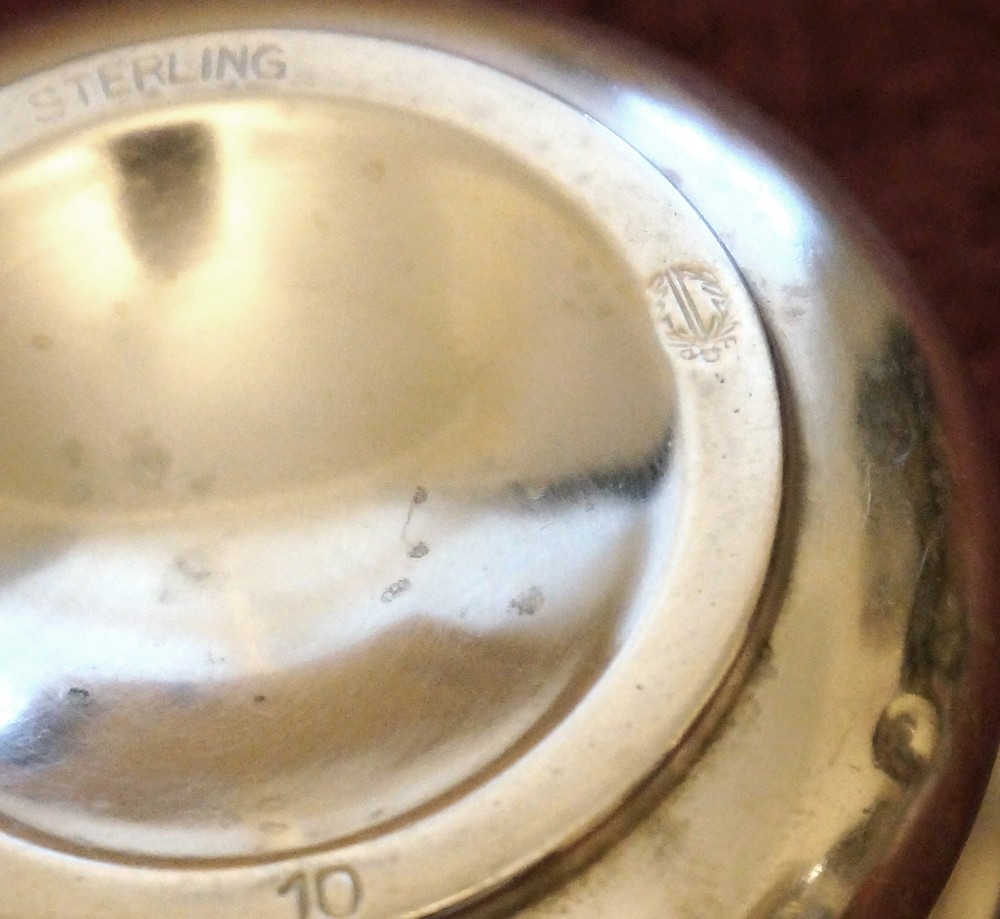 2 Antique Watson Sterling Silver Open Salt Cellars 24g