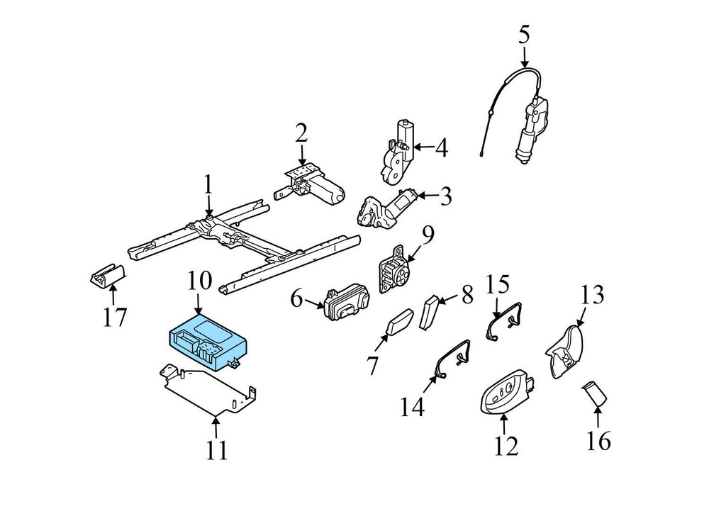2009-2011 AUDI A6 - Front SEAT Memory Control Module 4F0959760C