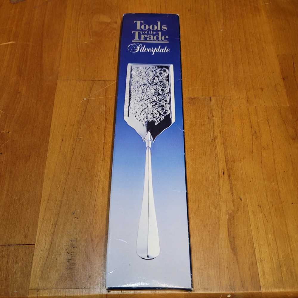 Vtg 11" Silverplated Lasagna Server Or Cake 1994 Macy's The Cellar New In Box